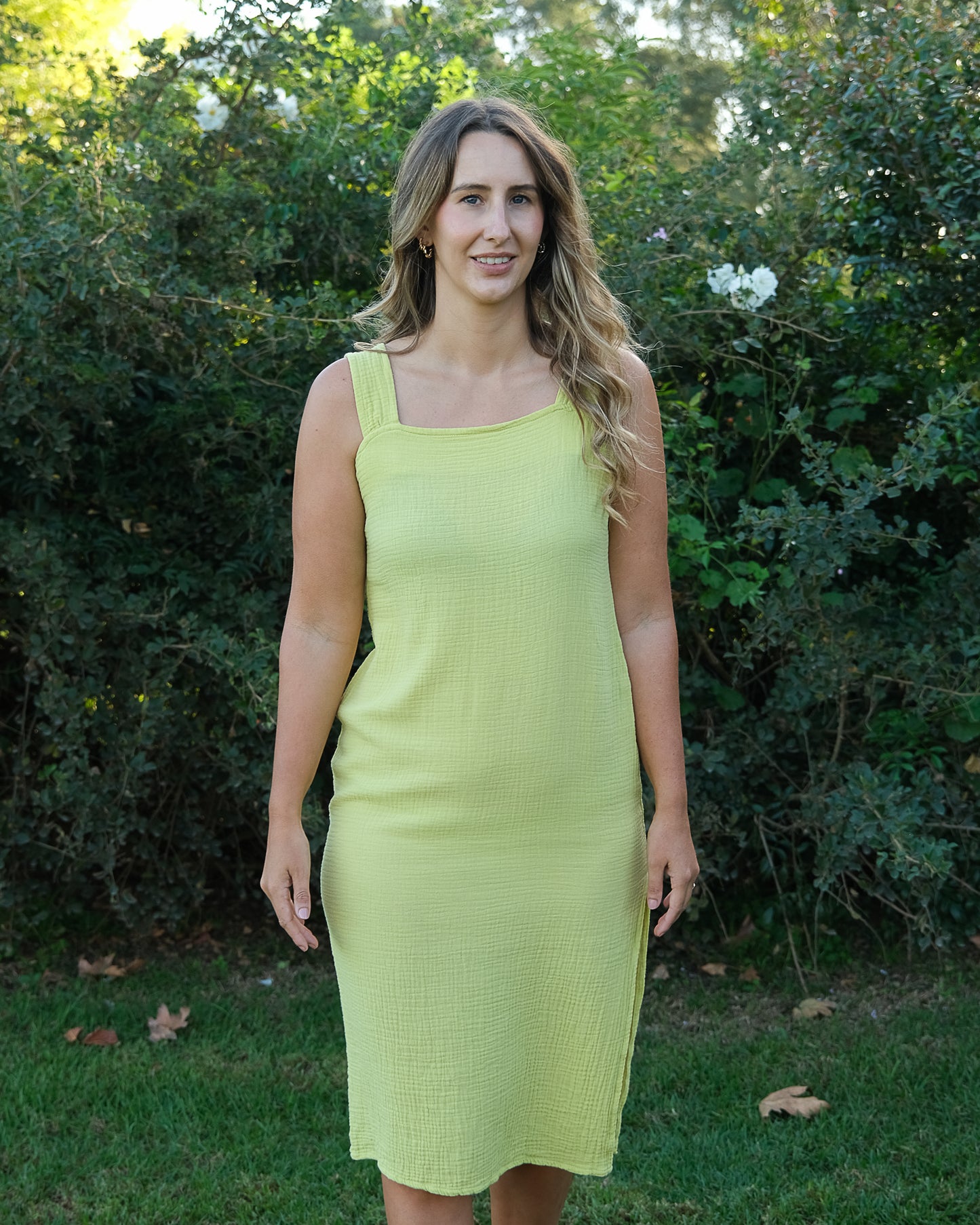 Carla Dress | Chartreuse
