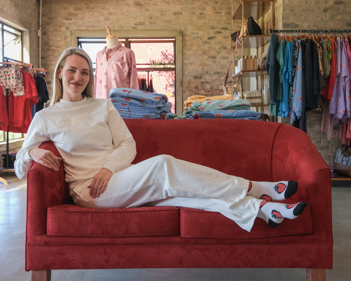 Redberry Farm Wide Leg Tracksuit Pants