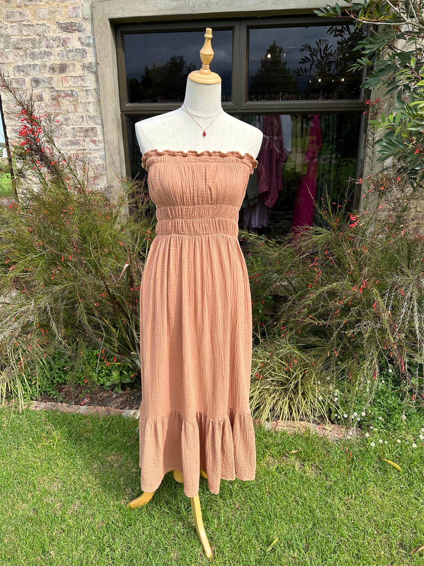 Amelia Dress | Brick