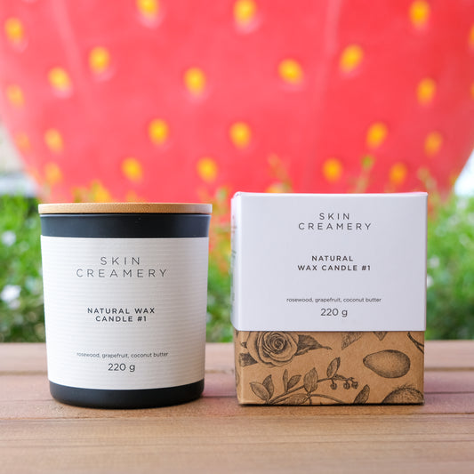 Natural Candle | Rosewood, Grapefruit and Coconut Butter 220g