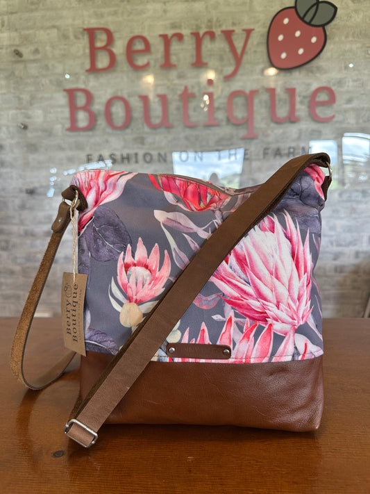 Big Sling Bag | Velvet Pink Proteas