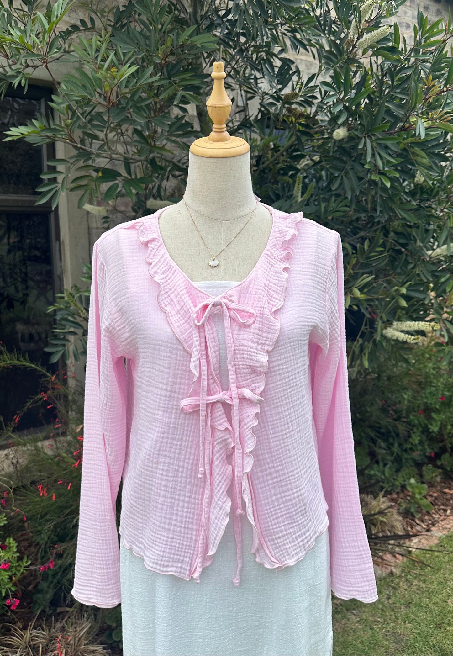 Juni The Label Freya Top | Baby Pink