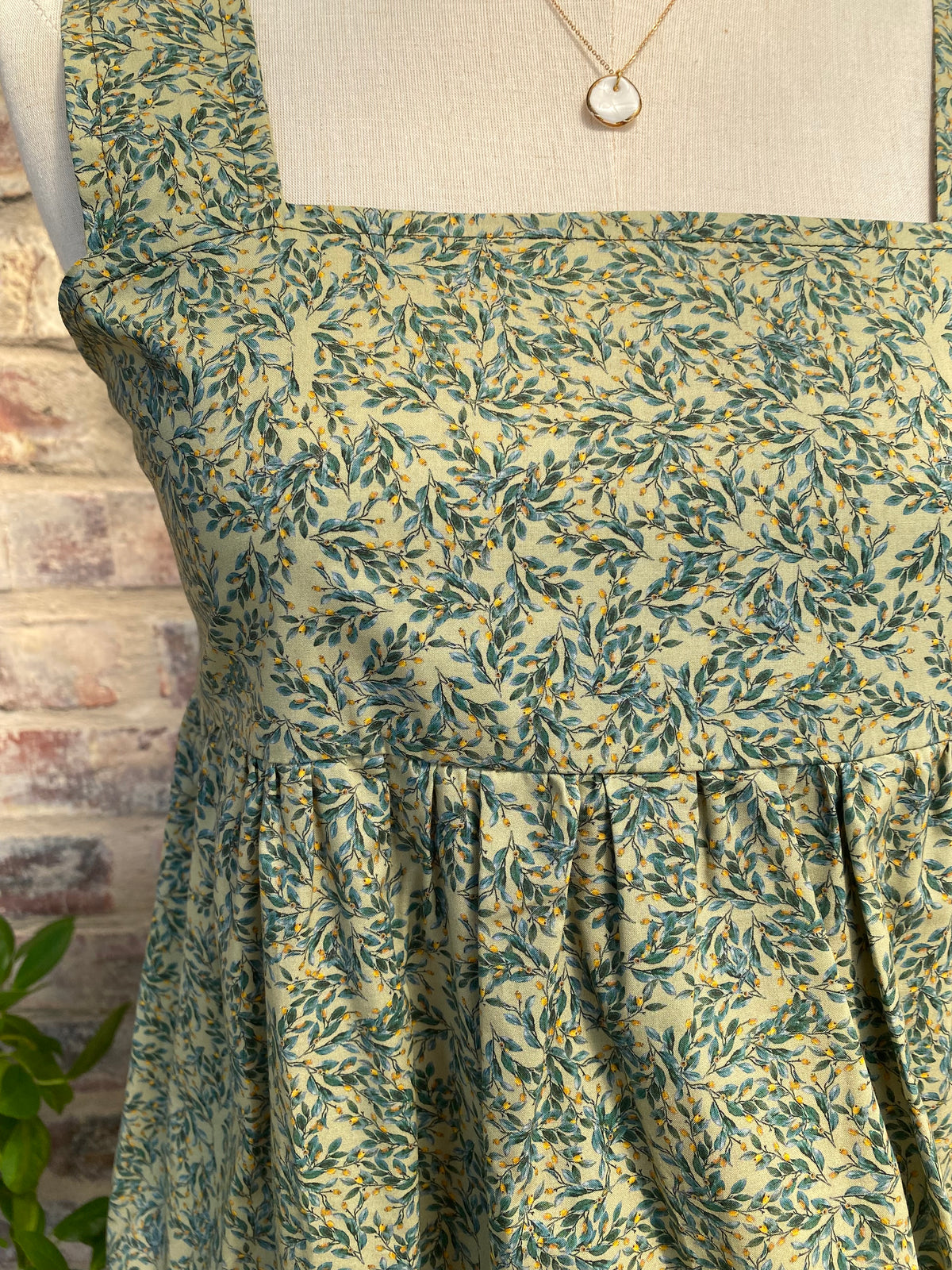 Marlene Dress | Green Botanical