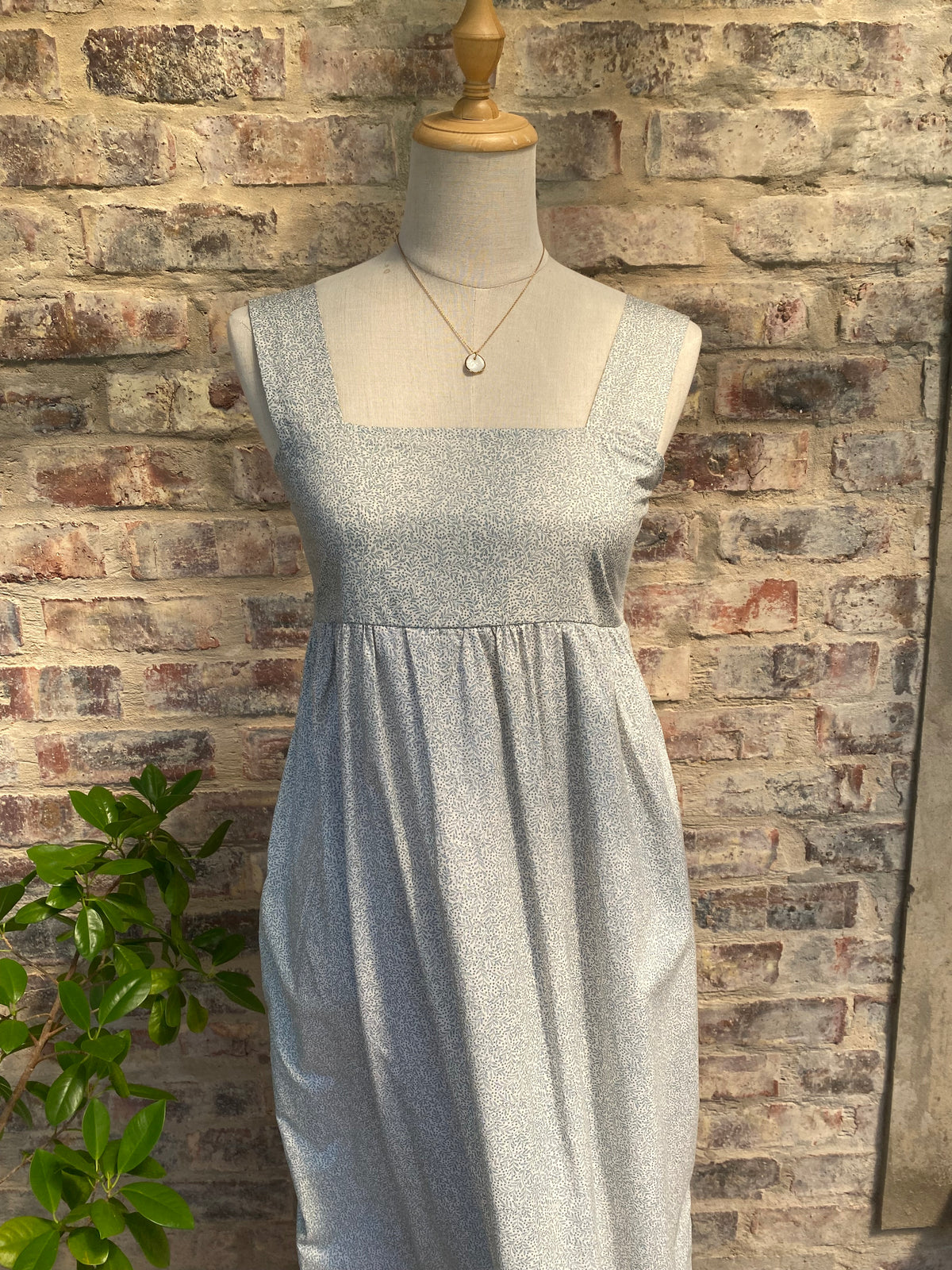 Marlene Dress | Blue Botanical