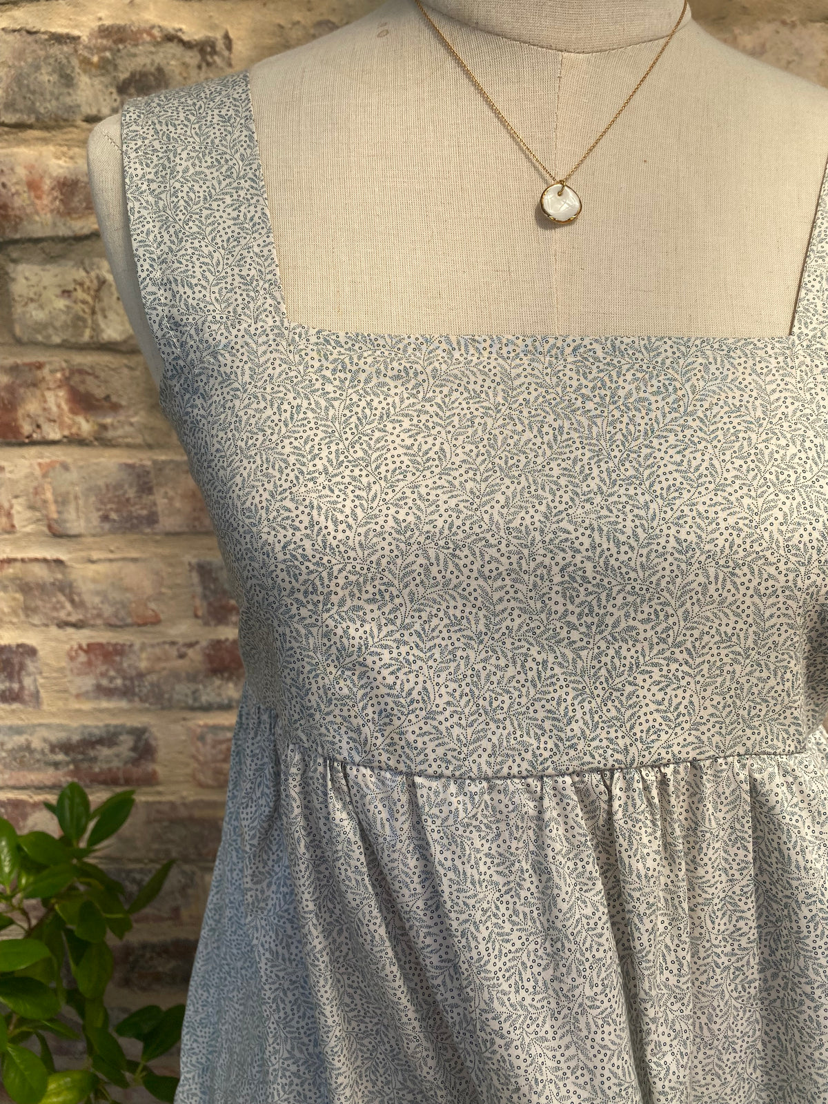 Marlene Dress | Blue Botanical