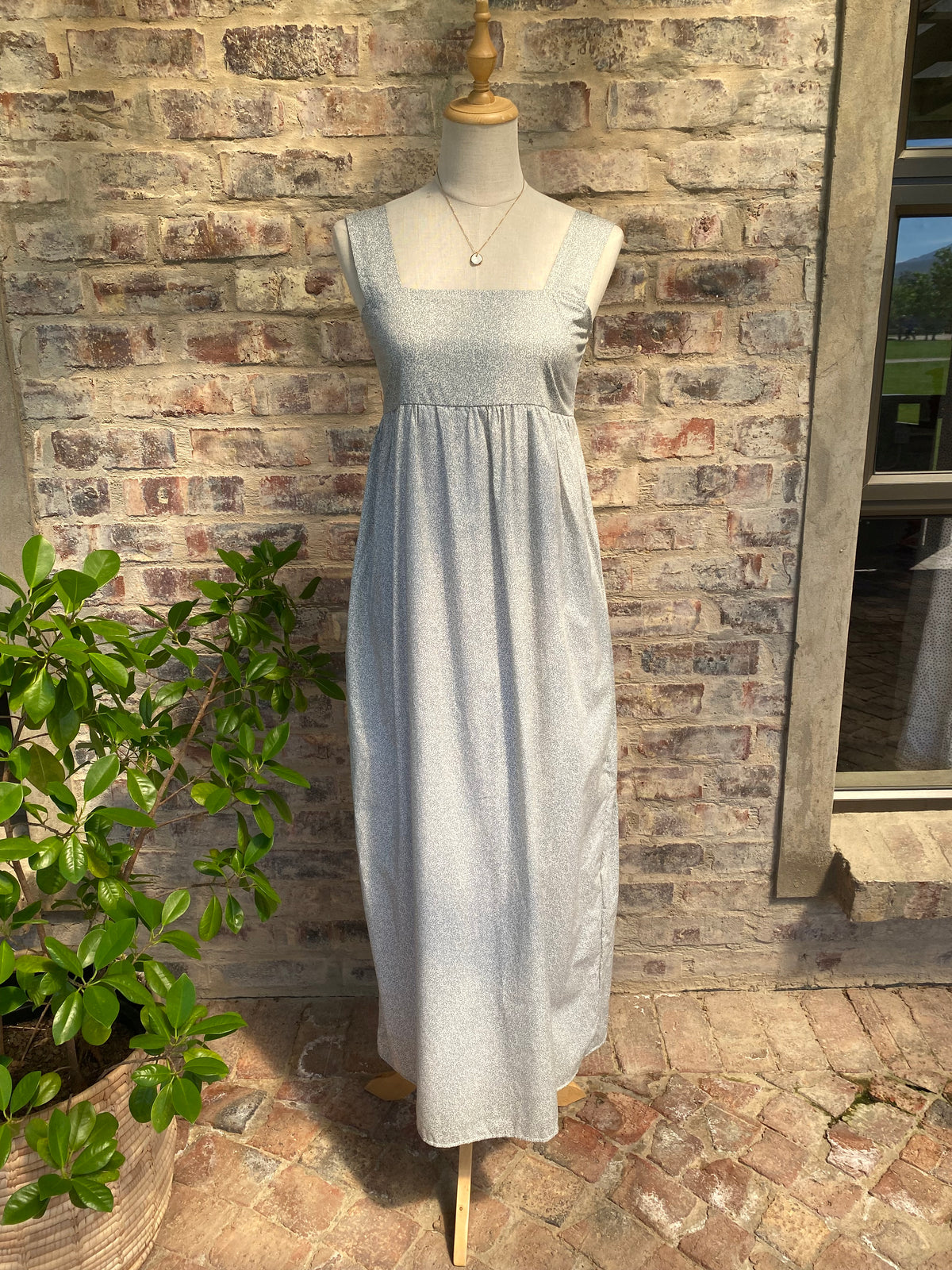 Marlene Dress | Blue Botanical