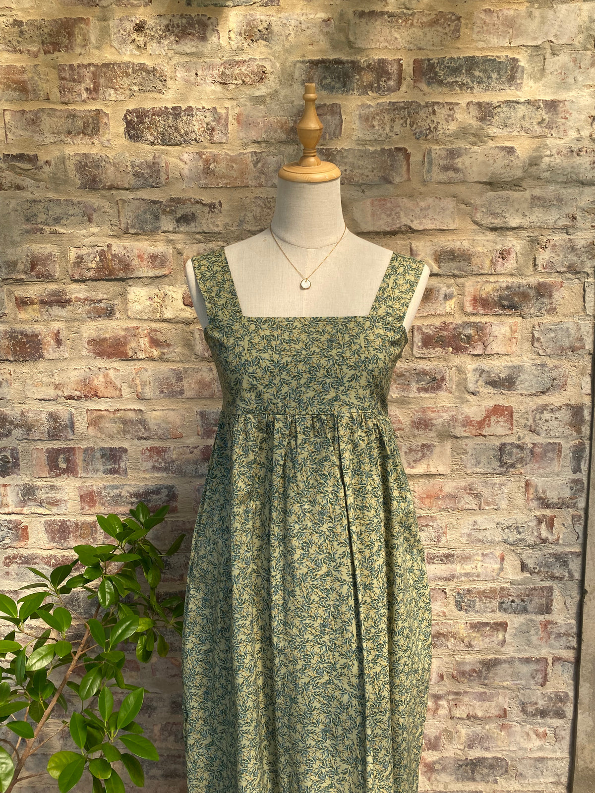 Marlene Dress | Green Botanical