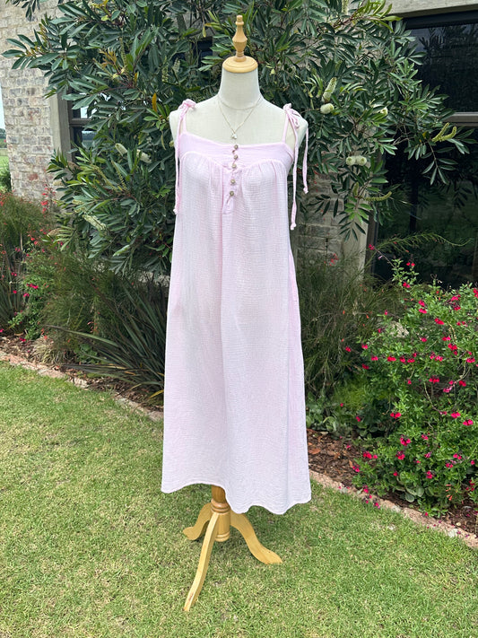 Juni The Label | Tide Maxi Dress | Baby Pink